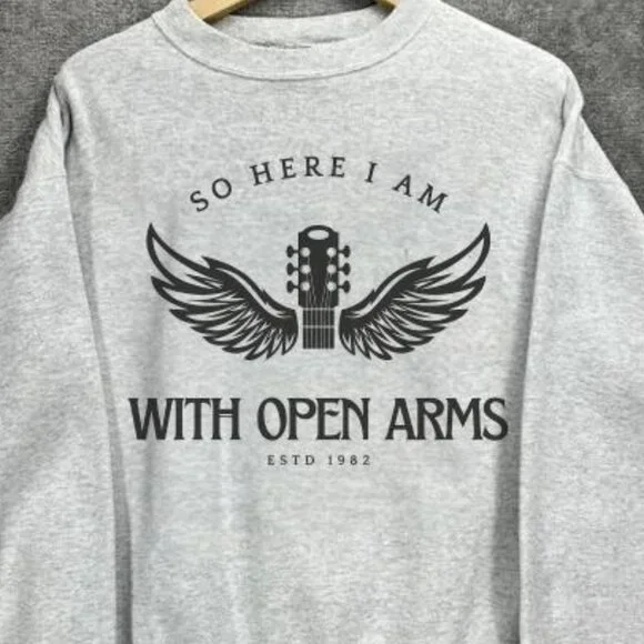 Journey Open Arms Album Vintage Sweatshirt, Journey Band Pullover Retro Fan Gift - Picture 2 of 4